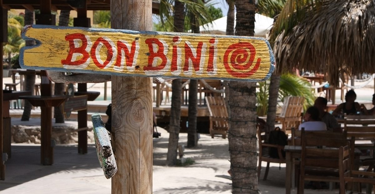 Welcome sign – Bon Bini