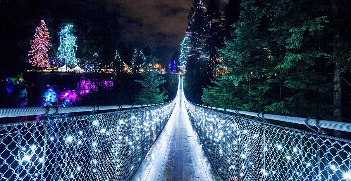 22653_Vancvr_Canyon Lights on Capilano Suspension Bridge with Park in background